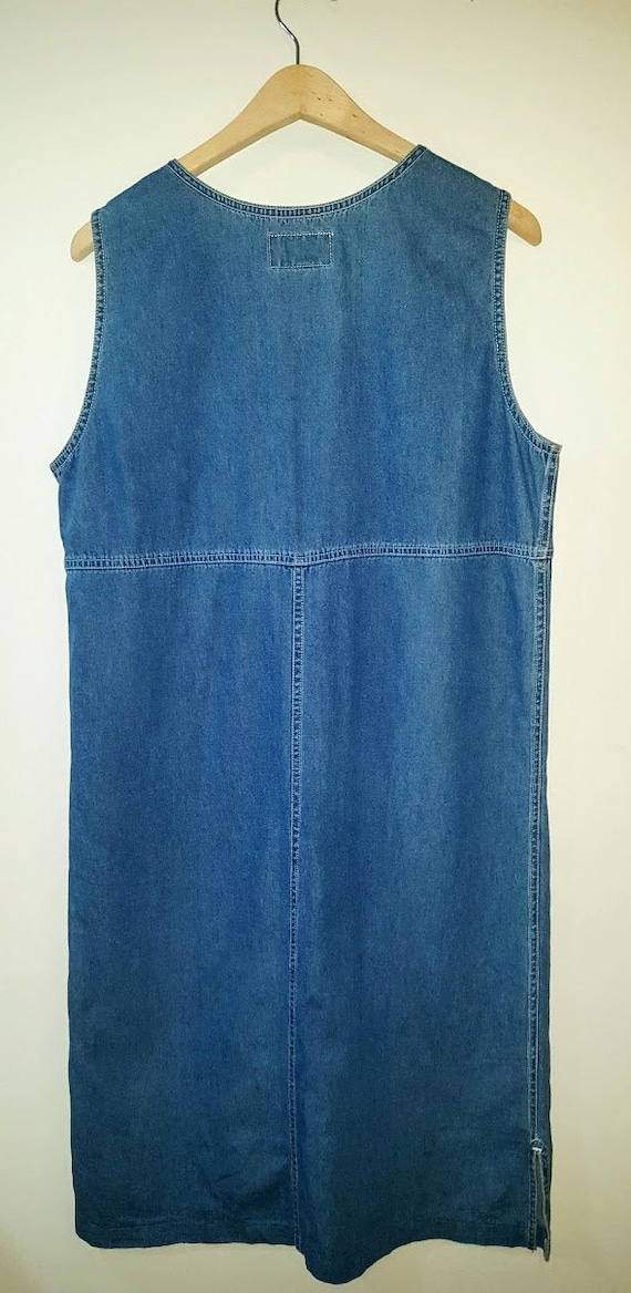 denim smock dress