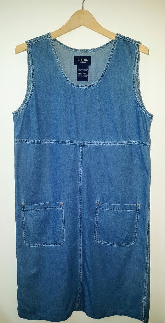 denim smock dress