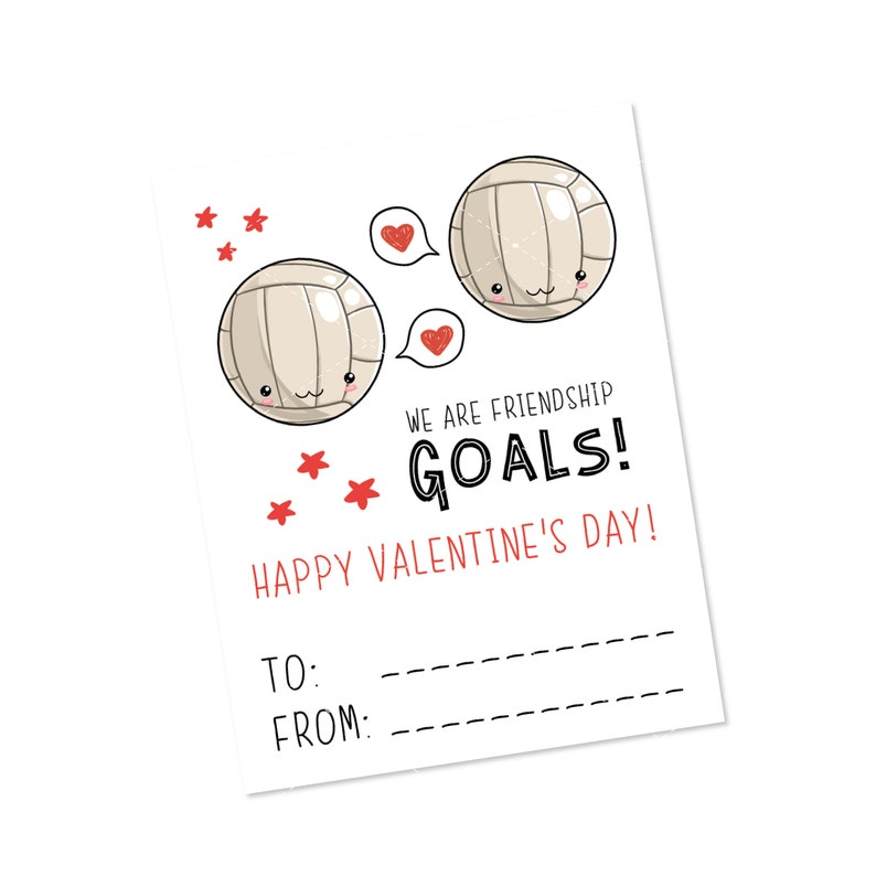 Printable Sports Valentines Printable Soccer Valentines Etsy