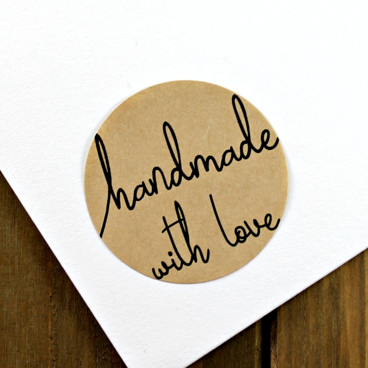 Handmade with Love Stickers Etsy Shop Stickers Handmade Etsy