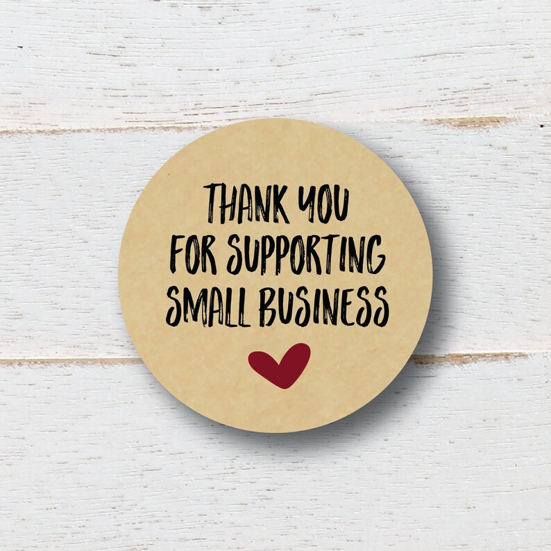 Small Business Stickers Small Business Thank You Business Etsy