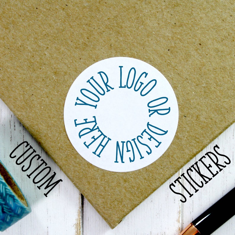 Logo Stickers Custom Logo Labels Branding Stickers Custom Etsy