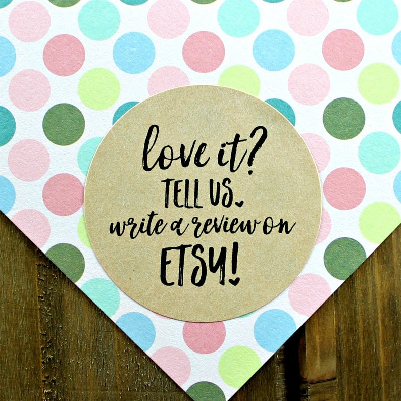 Etsy Review Stickers Etsy Shop Sticker Etsy Shop Labels Etsy