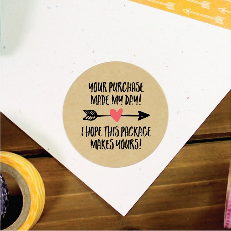 Packaging Stickers Shipping Supplies Your Purchase Made My Etsy Canada