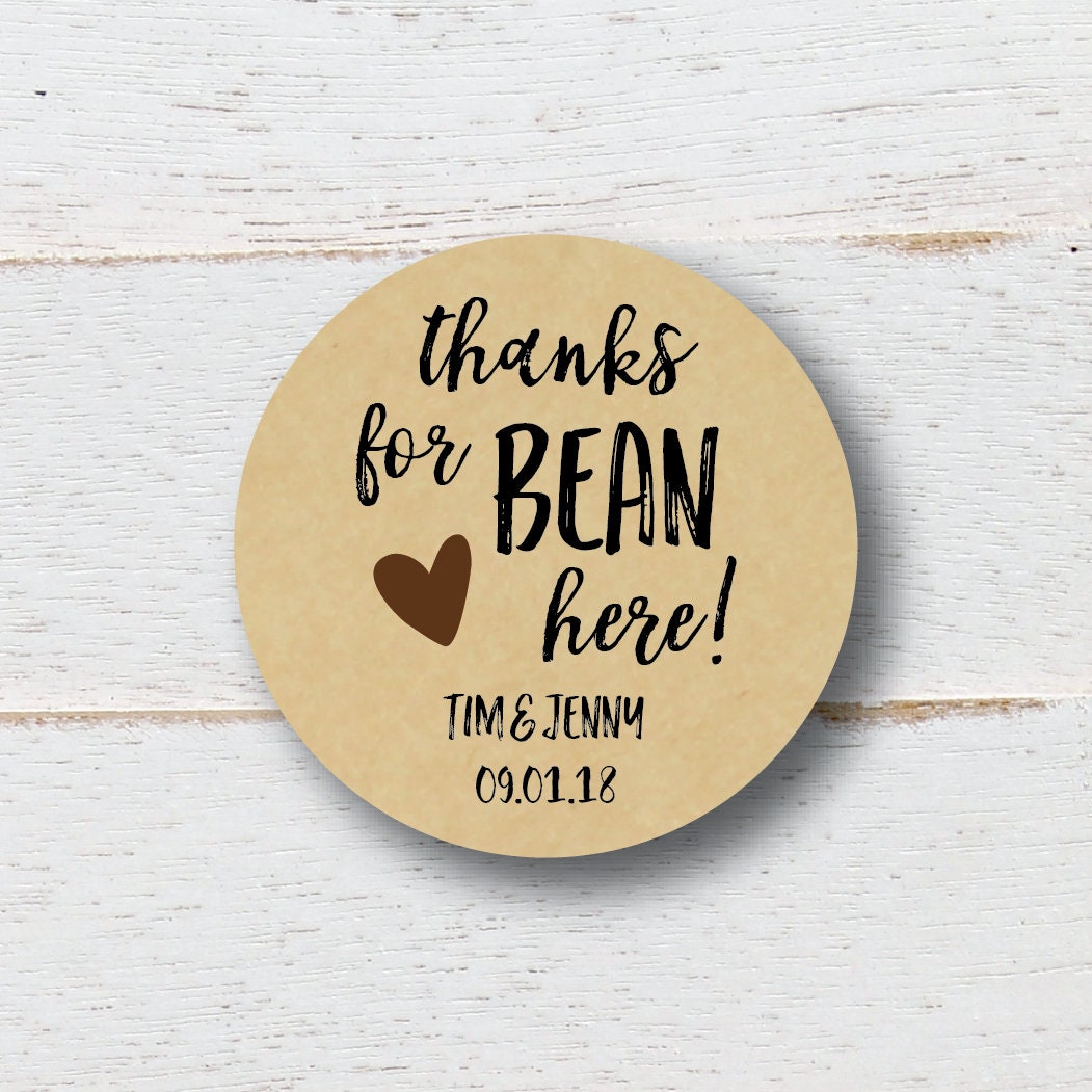 Thanks for Bean Here Jelly Bean Favor Coffee Bean Favor Etsy