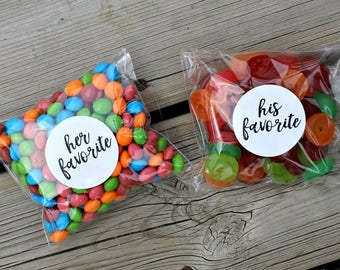 Ses et ses autocollants, son préféré son préféré, son préféré ses autocollants préférés, faveur de mariage, faveurs de mariage, étiquettes de mariage