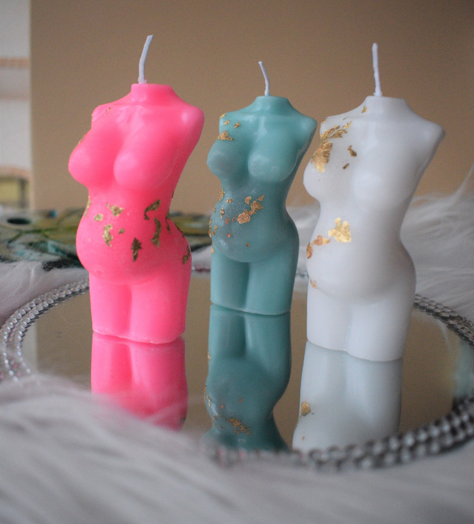 Pregnant woman body candle/lady candle/pregnant Goddess Etsy