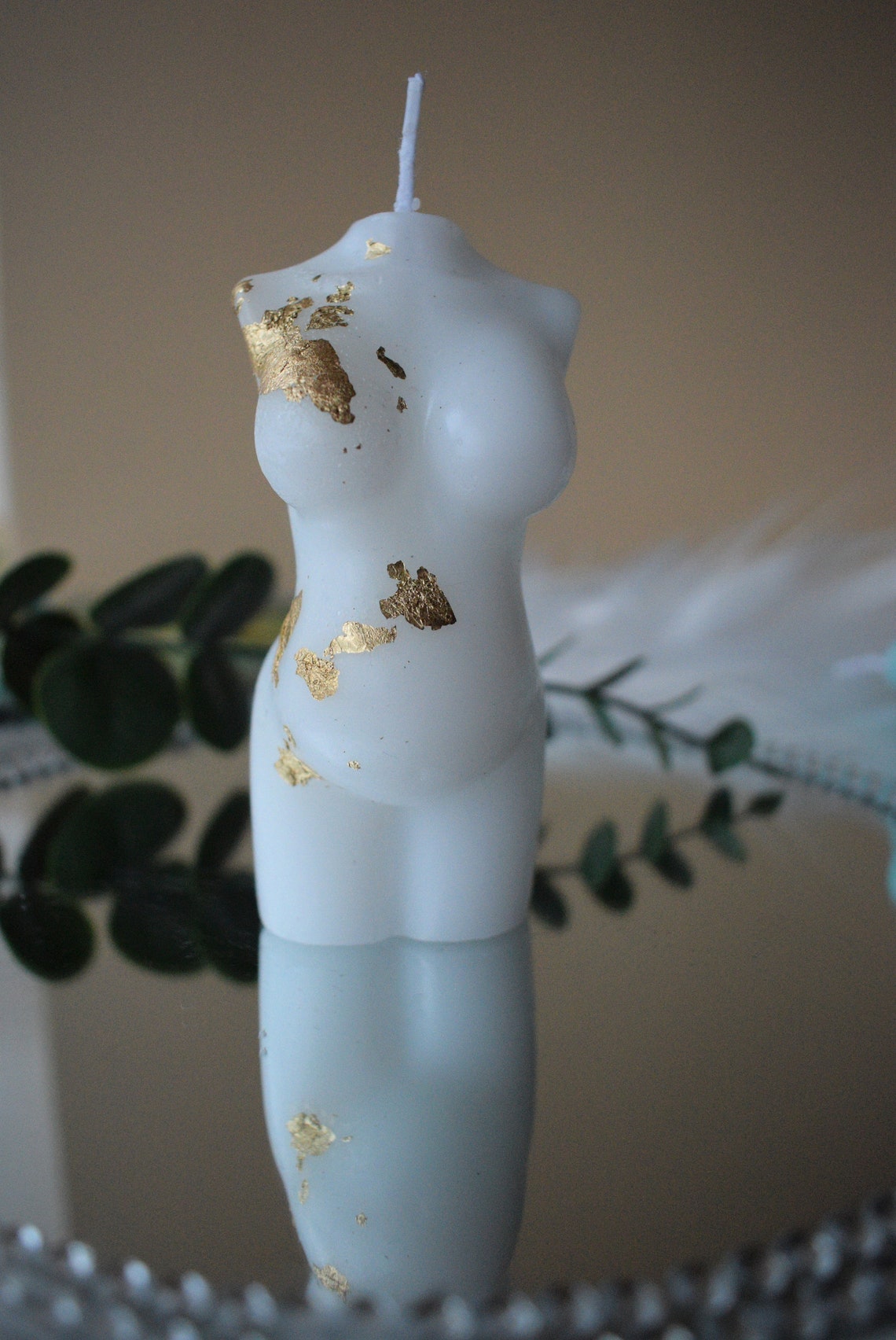 Pregnant woman body candle/lady candle/pregnant Goddess Etsy