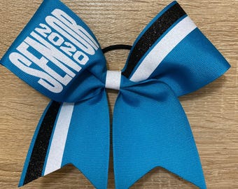 Grosgrain Senior Block Cheer bow