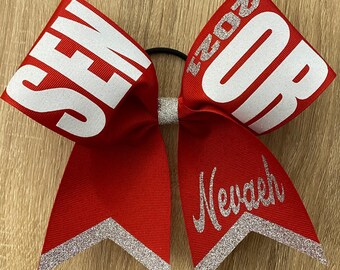 Grosgrain Senior Block Cheer bow