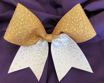 Custom Cheer Cheerleading Glitter Rhinestone Bow