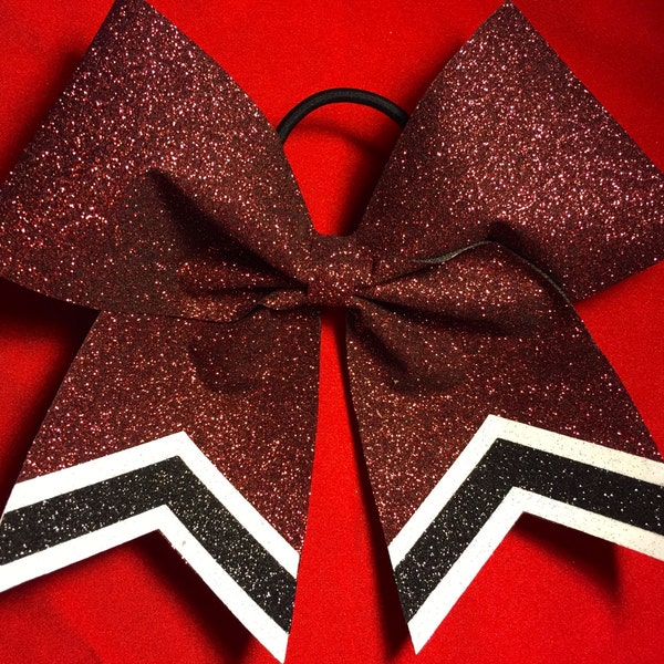 Glitter Custom made Cheer Bow