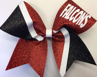 Glitter Swoop Custom Made Cheer Bow