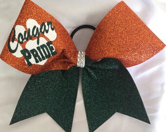 Custom Glitter Loops and Tails with Mascot Team