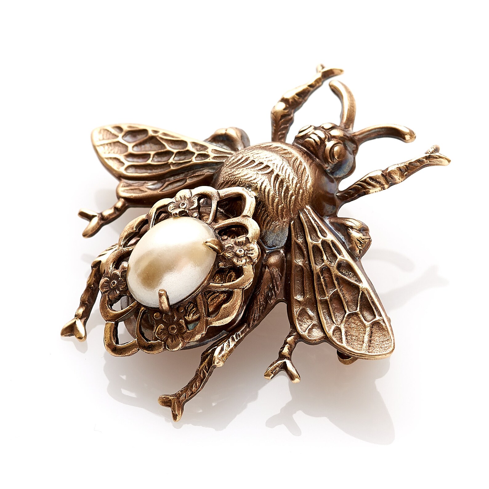 Vintage brooch Bee jewelry bee brooch bumblebee Victorian Etsy