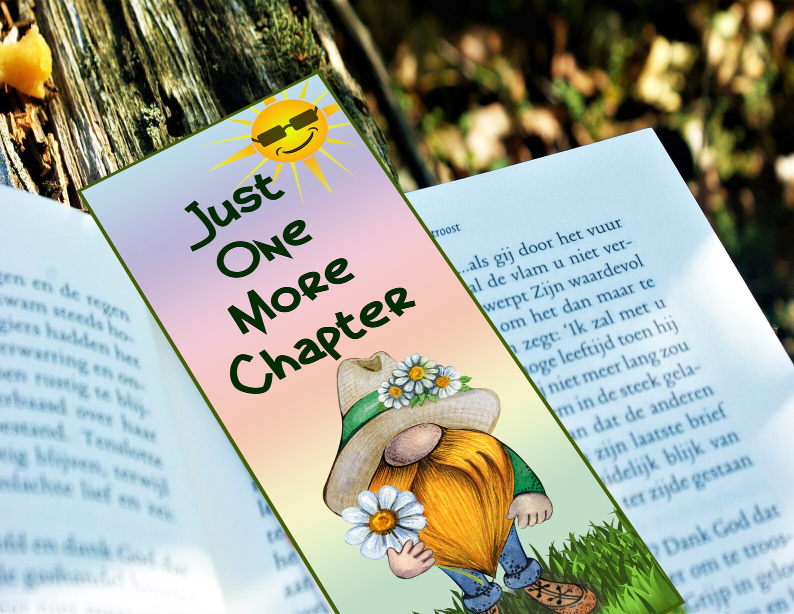 Printable Gnome Bookmarks Book Nerds Book Lovers Reading - Etsy