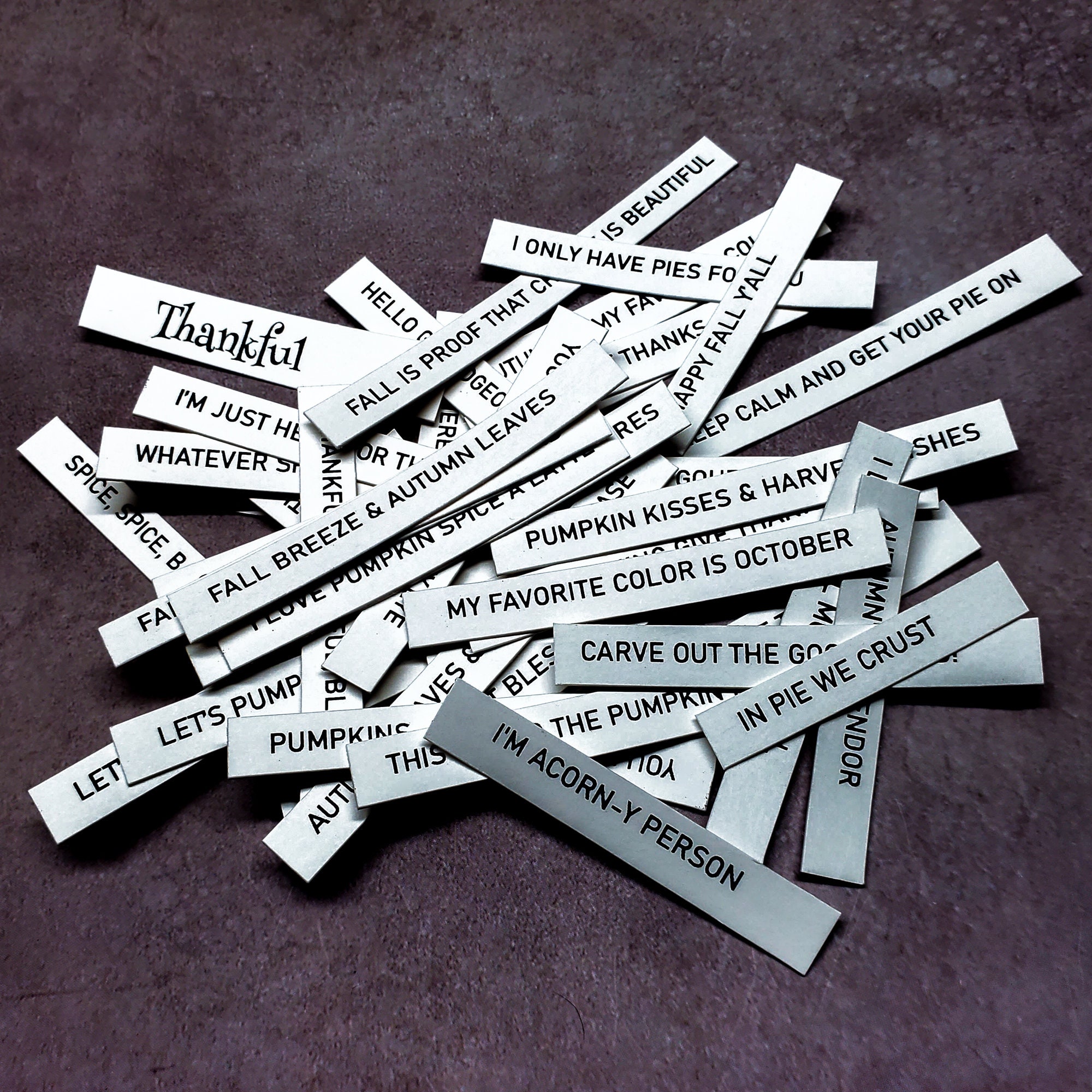 Printable Thanksgiving and Fall Sentiment Strips Fall - Etsy