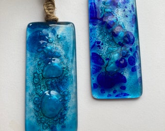 Ocean Vibes Suncatchers - Blue suncatcher - Original Glass Art