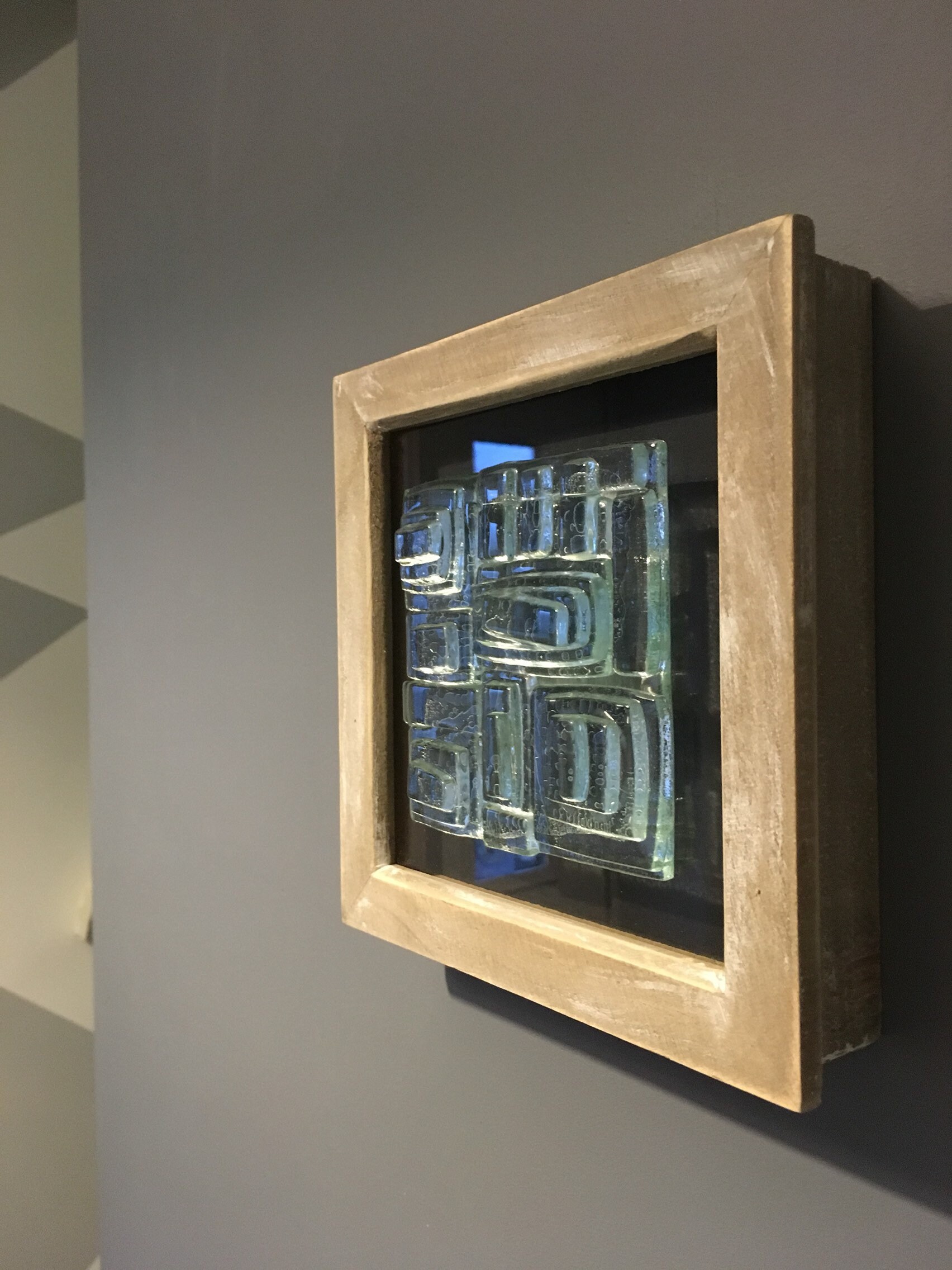 Fused Glass Wall Art Geometric Art 'GeoGlass ii' Etsy
