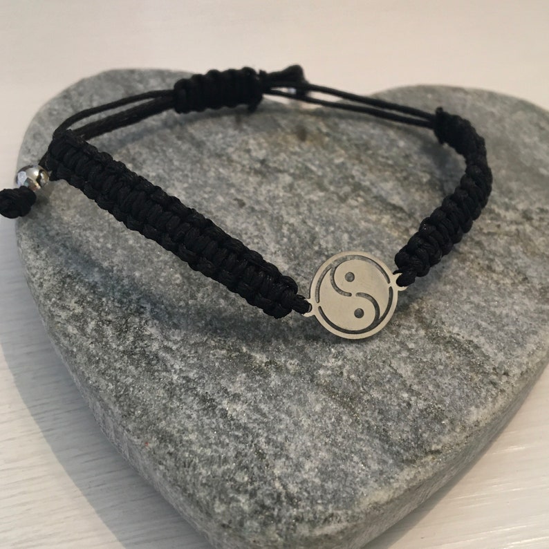 Yin yang bracelet / unisex bracelet image 5