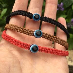 Evil eye bracelet / adjustable/ unisex/ adults and children