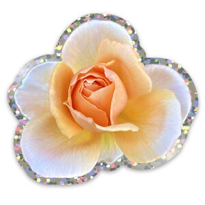 Rose 2 Glitter Sticker