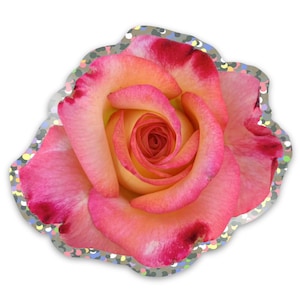 Rose 1 Glitter Sticker