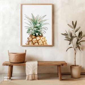 Pineapple Print, Pineapple Wall Art Prints, Printable Kitchen Decor, Botanical Print, Tropical Watercolor Print, Printable Wall Art, Posters 画像 10
