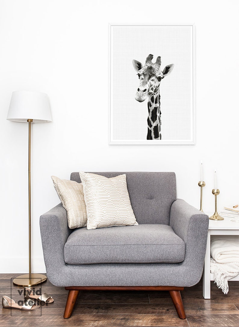 Giraffe Print, Giraffe Wall Art, Nursery Animal Prints, Giraffe Art Prints, Nursery Art, Nursery Decor, Nursery Wall Art, Nursery Prints image 5