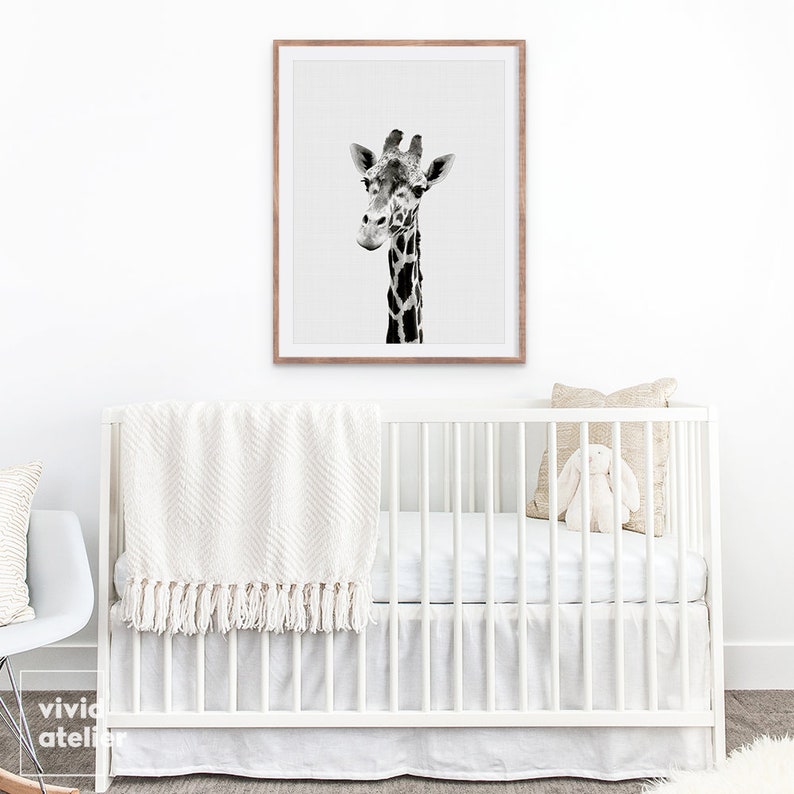 Giraffe Print, Giraffe Wall Art, Nursery Animal Prints, Giraffe Art Prints, Nursery Art, Nursery Decor, Nursery Wall Art, Nursery Prints image 2