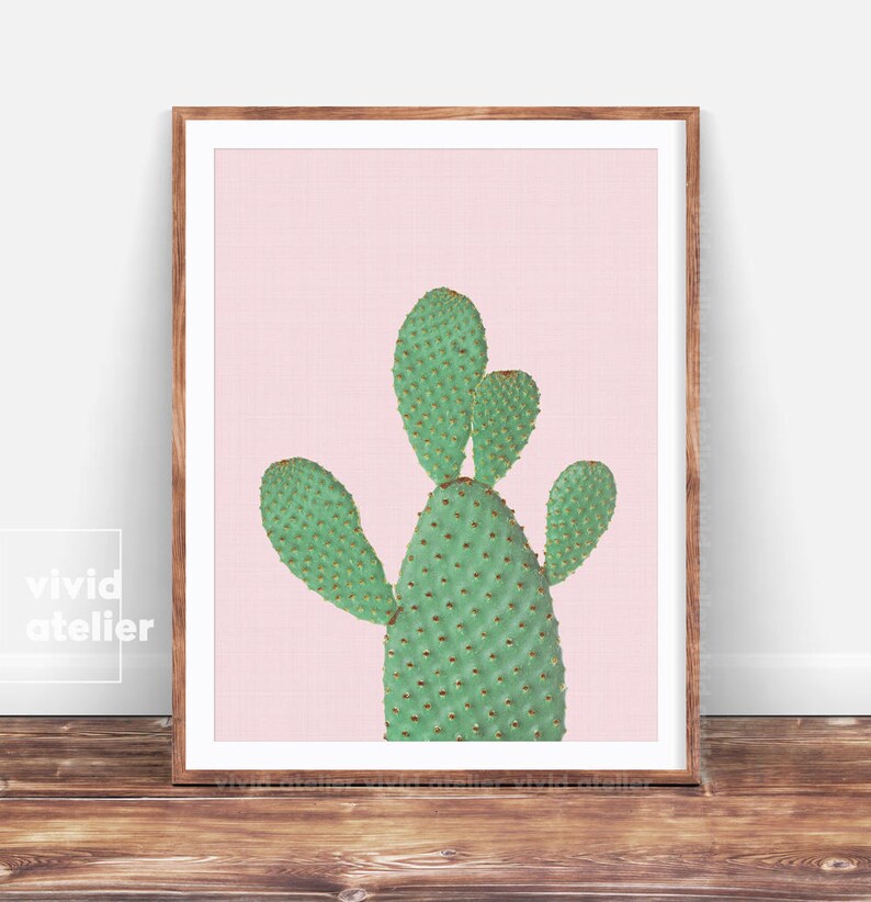 Succulent Print Cactus Wall Art Print Printable Poster Etsy