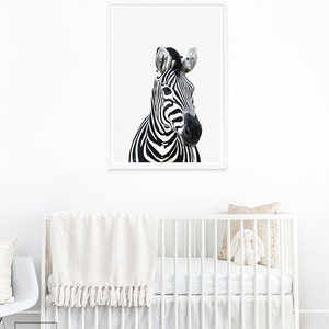 Zebra Print, Girl Nursery Decor, Baby Girl Nursery, Nursery Wall Art, Nursery Art, Nursery Prints, Zebra Art, Zebra Print Wall Art Print image 2
