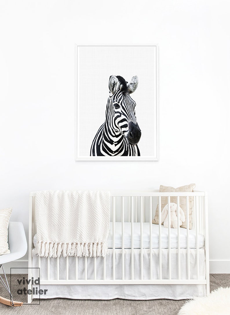 Zebra Print, Girl Nursery Decor, Baby Girl Nursery, Nursery Wall Art, Nursery Art, Nursery Prints, Zebra Art, Zebra Print Wall Art Print image 2