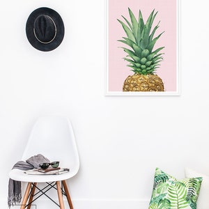 Tropical Decor, Pineapple Print, Pineapple Wall Art, Printable Art, Tropical Art, Kitchen Decor, Downloadable Prints, Tropical Print, Poster image 9