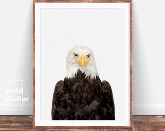 Eagle Print, Woodland Nursery Prints, Nursery Wall Art, Nursery Decor, Nursery Art, Nursery Animal Prints, Prints Wall Art, Printable Art