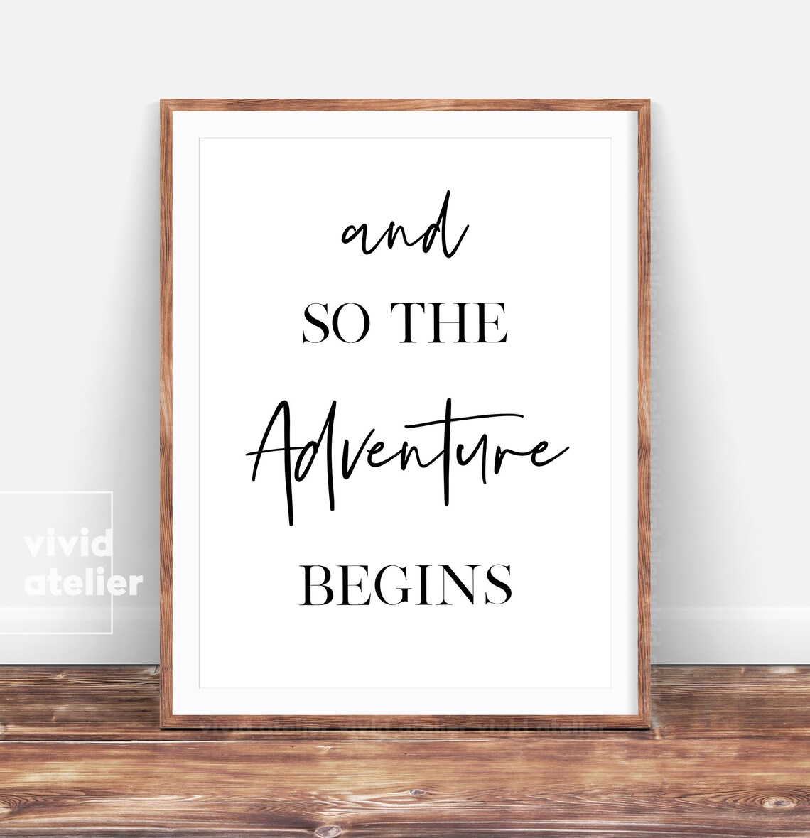 Adventure Begins Print Typography Print Nursery Wall Art - Etsy