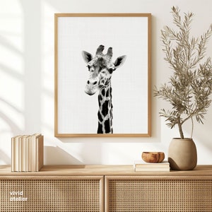 Giraffe Print, Giraffe Wall Art, Nursery Animal Prints, Giraffe Art Prints, Nursery Art, Nursery Decor, Nursery Wall Art, Nursery Prints image 8