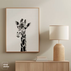 Giraffe Print, Giraffe Wall Art, Nursery Animal Prints, Giraffe Art Prints, Nursery Art, Nursery Decor, Nursery Wall Art, Nursery Prints image 4