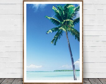 Tropical Wall Art, Palm Tree Print, Palm Print, Hawaii Art, Hawaii Deco, Palm Wall Art, Tropical Decor, Palm Tree Printable, Palm Printable