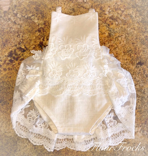 baby girl special occasion romper