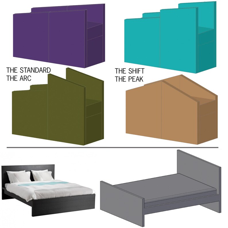 Bed Risers For Ikea Malm Bed Etsy