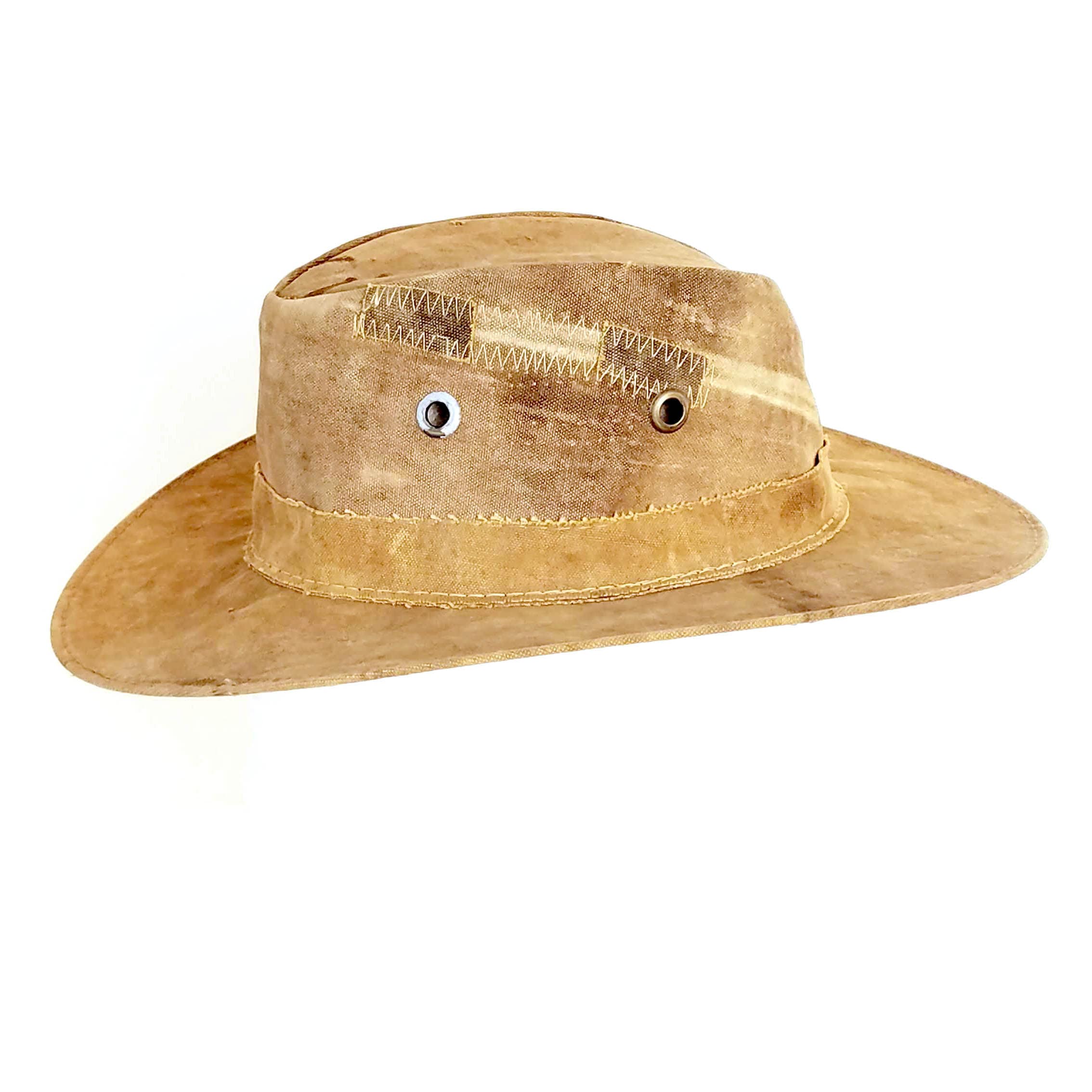 Men's Hat Rustic Fishing Tarp Hat Khaki Etsy