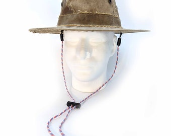 USA Stampede String with Cotter Pin, (Red, White & Blue) 18 Inch Chin Strap