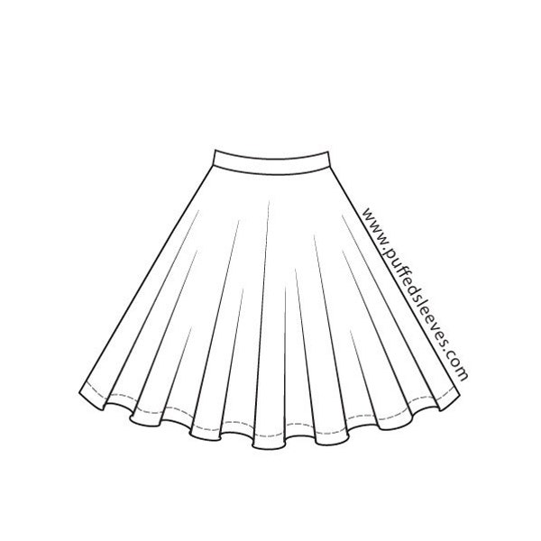Classic circle skirt