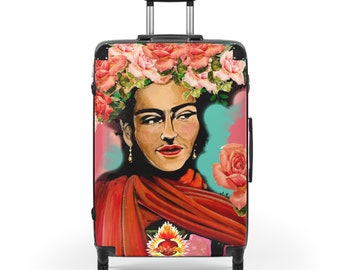 Roses and Frida Suitcase