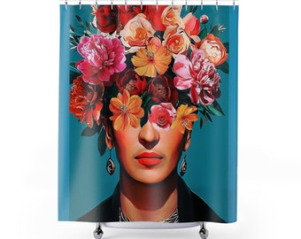 Artist Mexicana Latina Artists Beautiful Blue shower Curtains