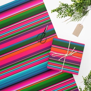 Mexican Christmas Serape Wrapping Paper