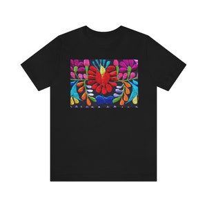 Mexican Red Flower Unisex Jersey Short Sleeve Tee