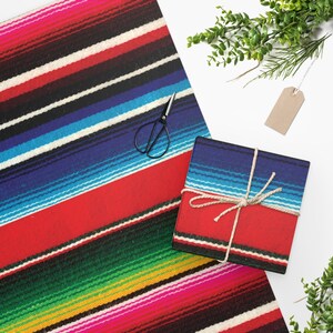 Red Serape Wrapping Paper