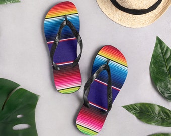 Mexico's Serape PRINT Flip-Flops